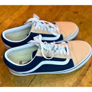 Vans Old Skool Sneakers Black White Low Top Skate Shoes Size 10 Like New